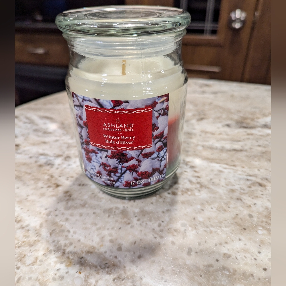 Ashland Winter Berry 17oz Jar Candle. Christmas Theme. 3 Colours. Unused.